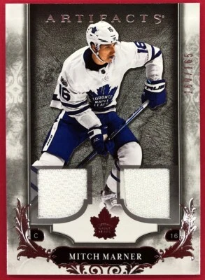 2018-19 Artifacts Mitch Marner Serial 160/165 Materials Silver #16 Maple Leafs - Image 1 of 2