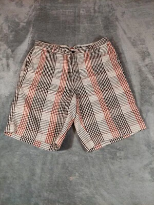 Tommy Bahama Shorts Mens 36 Linen Silk Paradise Nation Check Plaid 10" Inseam - Image 1 of 4