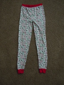SLEEPYHEADS Unisex CHRISTMAS pjs PAJAMA PANTS size 12 boy girls CANDYCANES - Picture 1 of 3