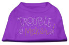 Trouble Maker Rhinestone Shirts Purple