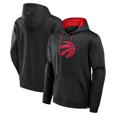 Toronto Raptors Fanatics Reserve Defender Pullover Hoodie Sweatshirt - Black - Image 1 of 3