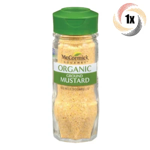 1x Shaker McCormick Gourmet Organic Ground Mustard Seasoning | GMO Free | 1.75oz - Picture 1 of 2