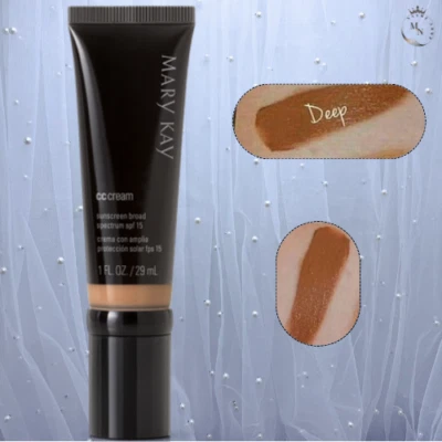 Mary Kay CC Cream Sunscreen Broad Spectrum SPF 15 Deep Makeup Base Foundation - Image 1 of 4