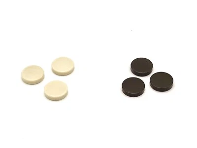 Backgammon Viaje Repuesto Individual 0.8" Baquelita Chip Marrón Marfil/Crema Foto 1 de 4