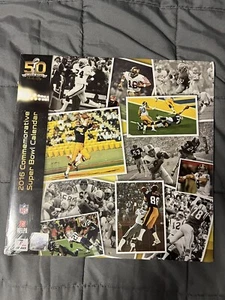 2016 Commemorative Super Bowl L50 Football NFL Calendar - Picture 1 of 2