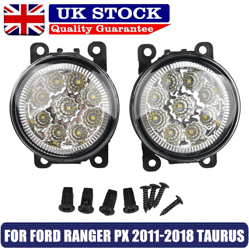 Left & Right LED Front Bumper Fog Light Lamps For Ford Ranger PX 11-18 Taurus UK - Image 1 of 4