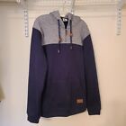 Quicksilver Keller Fleece Hoodie Full Zip Sweatshirt Sweater Jacket Navy Size L