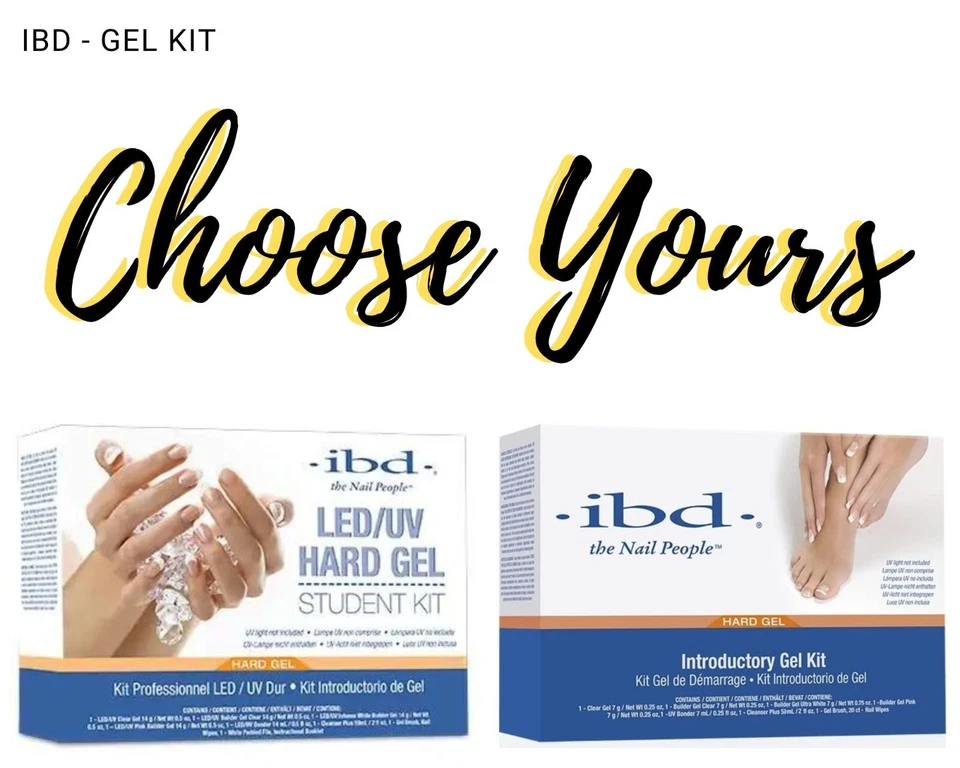 IBD - Nail Kit - LED/UV HARD GEL STUDENT KIT /INTRODUCTORY GEL KIT -Choose Yours - Image 1 of 1