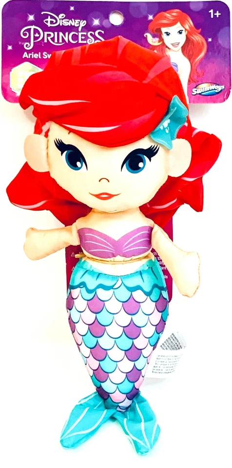 SwimWays Spin Master Disney Princess Ariel Swim Huggable 11.5" Doll Age 1 & Up - Image 1 of 1