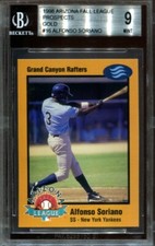 Alfonso Soriano 1998 Arizona Fall League Gold #16 .5 away from a 9.5 RC BGS 9
