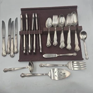 Rogers & Bro Daybreak Elegant Lady IS Silver Plated Flatware 54 Piece Serving - Bild 1 von 11