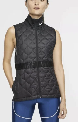 Nike Aerolayer Thermore Running Gilet Vest SMALL Women’s Black CZ3895 010 - Image 1 of 4