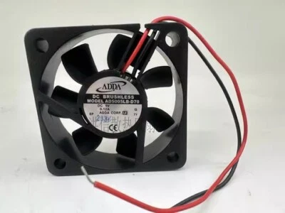 ADDA AD5005LB-D70 5015 5V 0.12A 5CM 2-Wire Dual Ball Bearing Cooling Fan - Image 1 of 2