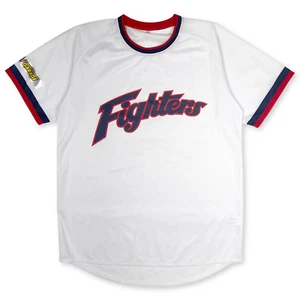 Retro Japan Hokkaido Nippon Ham Old Logo Fighters Jersey White - Picture 1 of 5