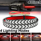 40" Truck Tailgate LED Light Bar Sequential Turn Signal Brake Reverse Tail Strip
