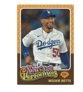 2024 Topps Heritage Los Angeles Dodgers Mookie Betts New Age Performer card - Picture 1 of 1