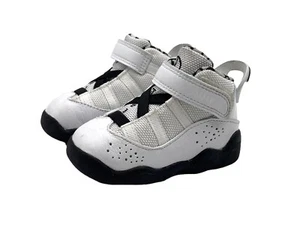 Nike Air Jordan 6 Rings White Black Metallic 323420-107  Size 4C - Picture 1 of 8