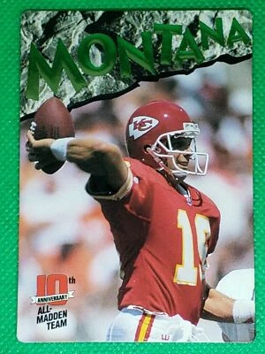 1993 All Madden #25 Joe Montana HOF NICE INSERT Kansas City Chiefs - Image 1 of 3
