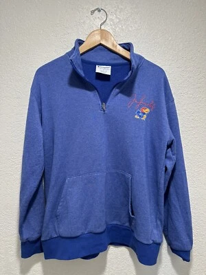 kansas jayhawks Champion 1/4 Zip Up Sweater￼ - Image 1 of 4