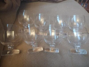 8- 5" tall Brandy Snifter /Wine Glass Unmarked thick stem - Picture 1 of 6