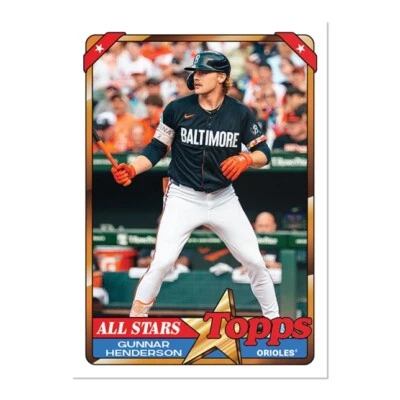 2024 Topps TBT 30 “1990 Topps Ames All-Stars” 88 ⚾️ Gunnar Henderson ⚾️ Orioles - Image 1 of 2