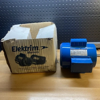 ELEKTRIM 38CF-1-.5-18  ELECTRIC MOTOR 1/2 HP 230V 1725 RPM 56C, NEW - Image 1 of 4