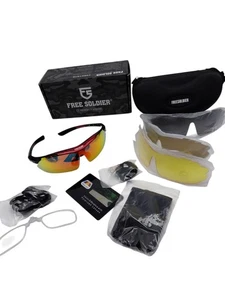 Gafas Deportivas Polaroid Gafas de Sol Hombre Gafas de Bicicleta 5 en 1 Tácticas Milit... - Imagen 1 de 8