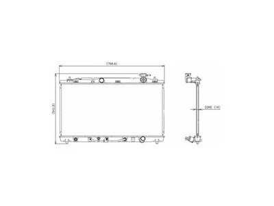 Radiador Denso 61178SNJK 2008 2007 2006 2009 2010 para Toyota Avalon 2005-2012 Foto 1 de 2