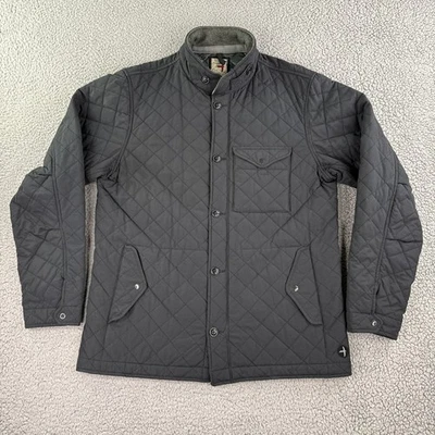 Relwen Jacket Mens Large Quilted Field Black Button Zip Pockets - Image 1 of 4