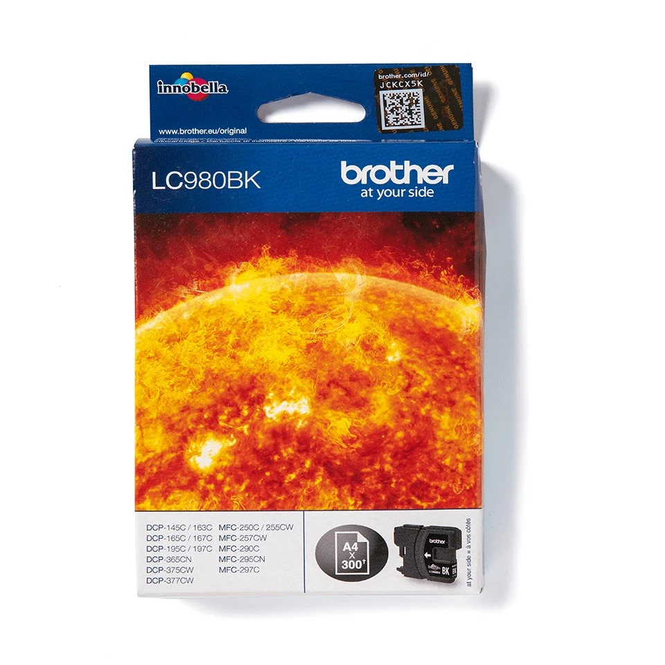 Brother LC980 Black für DCP-145C DCP-195C DCP-365CN MFC-250C MFC-290C MFC-297C - Bild 1 von 1