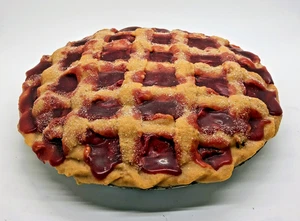 Faux Kirschkuchen Metallpfanne Display Requisite Inszenierung Theater Restaurant 10" gefälschter Kuchen - Bild 1 von 7