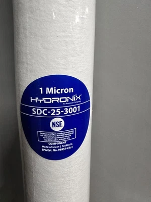 Hydronix Water Filter 1-micron. 20-pieces. Sdc-25-3001  - Image 1 of 3