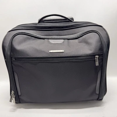 Briggs & Riley @work Slim Rolling Brief Carry On Upright Luggage Black KR251-4 - Image 1 of 4