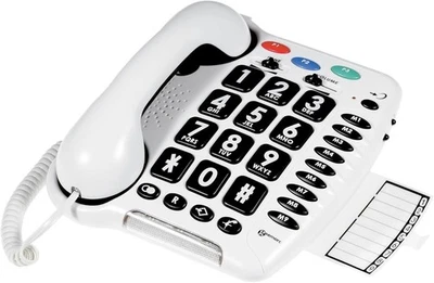 CL100 - Big Button Corded Telephone with Loud Receiving Volume and... - Image 1 of 4