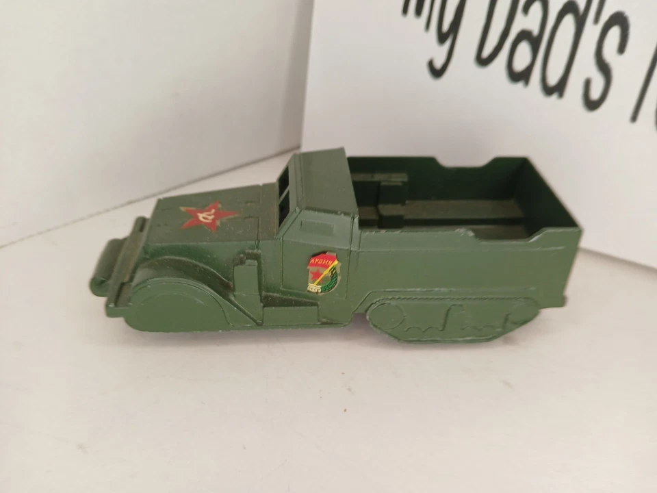 VINTAGE MIDGETOY HALFTRACK ARMORED VEHICLE MADE IN USA ROCKFORD ILLINOIS TOY CAR - Image 1 of 4