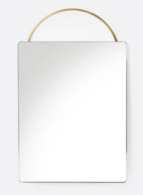 Ferm Living. Espejo "Adorno", Pequeño (Tamaño Descatalogado) 1 Latón y 4 Negro Foto 1 de 4