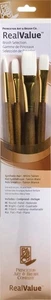 Princeton Artist Brush Synthetic White Taklon Real Value Brush Set-4/Pkg - Picture 1 of 1