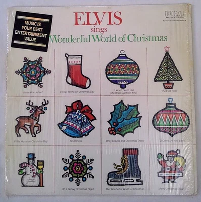 Elvis Presley Elvis Sings The Wonderful World Of Christmas Record LP 1971 Vg+ - Image 1 of 4