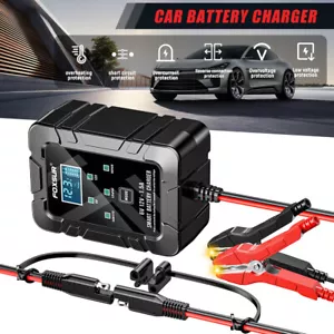 12V 6V Smart Battery Charger Maintainer | Car Motorcycle AGM GEL Pulse Repair US - Picture 1 of 15