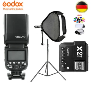 Godox V860III-C TTL HSS Blitz + X2T-C Auslöser für Canon + Softbox + Stativ - Bild 1 von 9