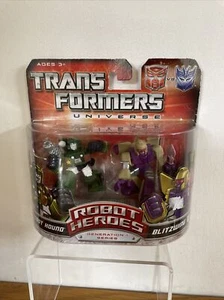 Sealed Transformers Universe Robot Heroes Figures - Autobot Hound & Blitzwing - Picture 1 of 11