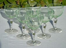 St Denis - Service de 6 verres à vin blanc ou vin cuit en cristal. Ouraline?  