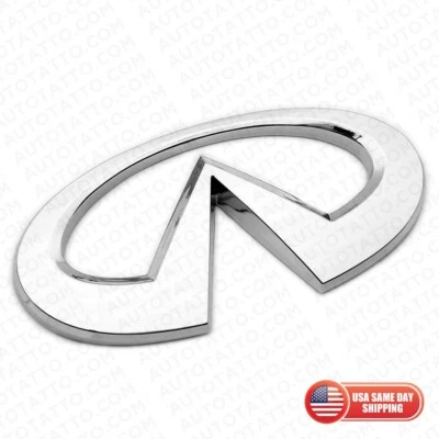 Tapa de equipaje trasera Infiniti Q50 14-22 placa de identificación emblema insignia logotipo cromo Foto 1 de 4