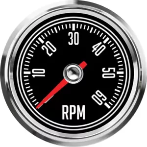 Speedhut 2-5/8" Tachometer 6K RPM CJ Jeep Design CJ5, CJ7, CJ8 - Picture 1 of 5