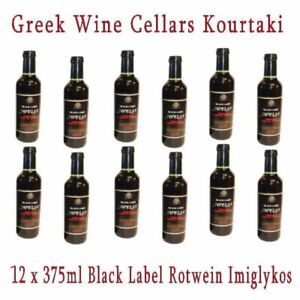 Apelia Black Label Imiglykos 12x 375ml GWC Kourtaki Rotwein halbsüß