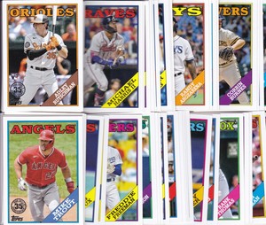 2023 TOPPS 1 1988 35TH ANNIVERSARY INSERTS 1-100 COMPLETE YOUR SET
