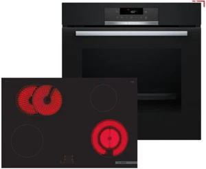 Bosch HBD271FB88 Backofenset HBA171BB3 Einbau-Backofen A+ & PKN811BA2E Kochfeld - Bild 1 von 16