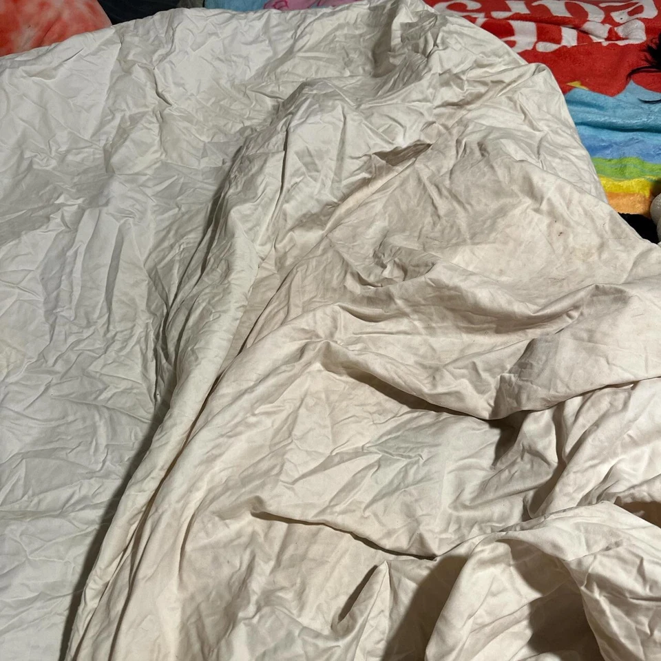 Queen Size Cream Beige Fitted Bedding Sheet - Image 1 of 2