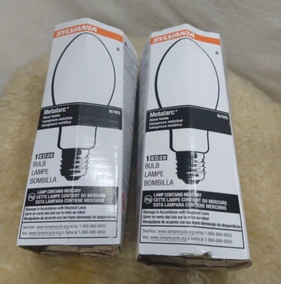 SYLVANIA COMPACT METALARC LAMP LIGHT BULB 175 WATT ED28 SET OF 4 BRAND NEW - Image 1 of 4