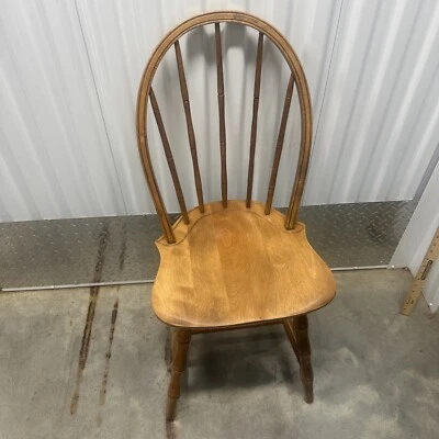 Vintage Nichols & Stone Childs  Maple Windsor Bamboo Vanity Chair - Image 1 of 4